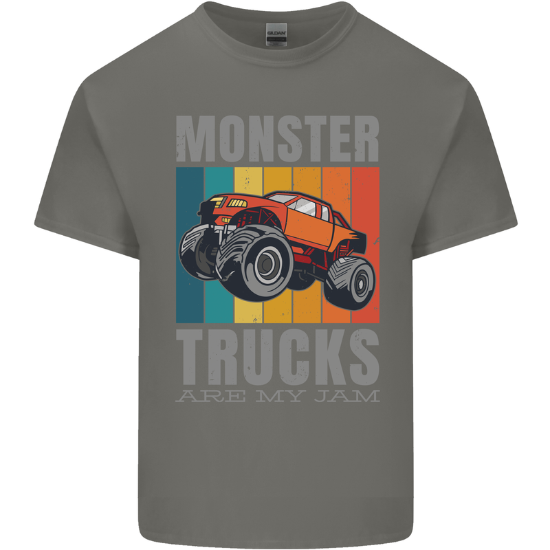 Monster Trucks are My Jam Kids T-Shirt Childrens Charcoal