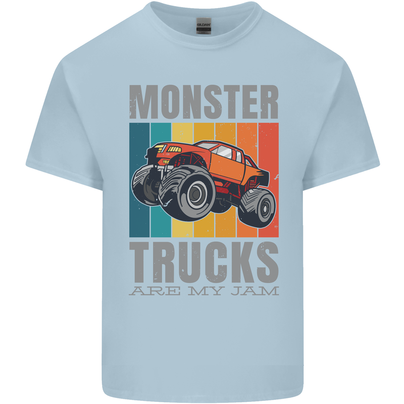 Monster Trucks are My Jam Kids T-Shirt Childrens Light Blue