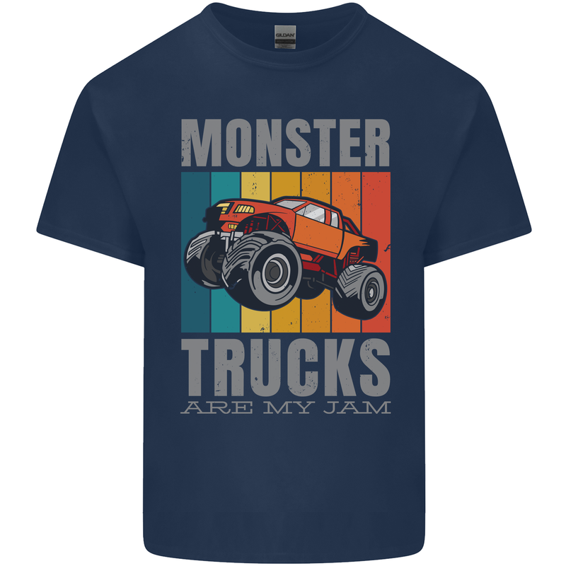 Monster Trucks are My Jam Kids T-Shirt Childrens Navy Blue