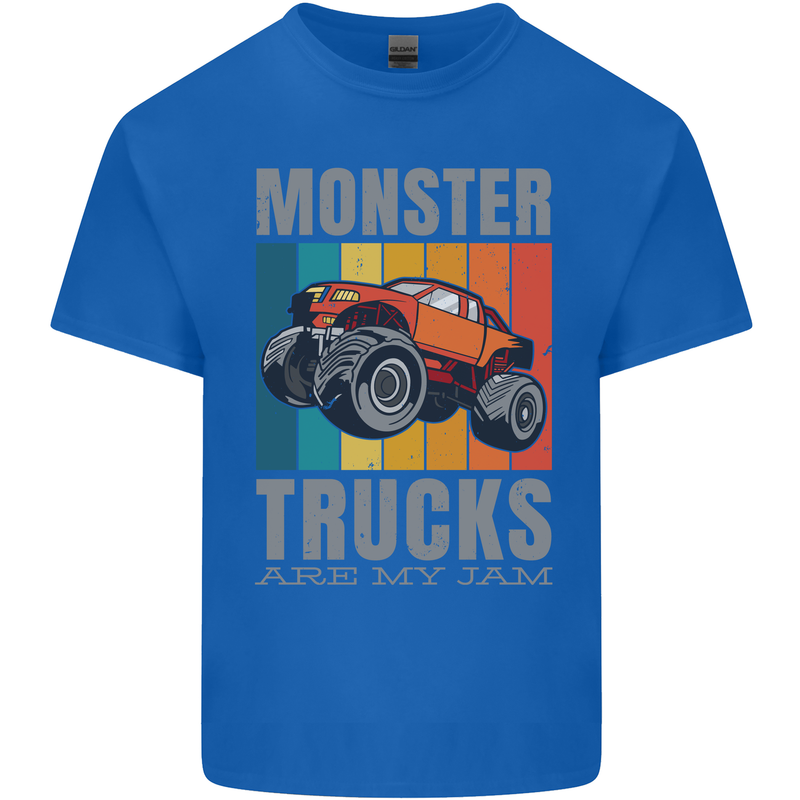 Monster Trucks are My Jam Kids T-Shirt Childrens Royal Blue
