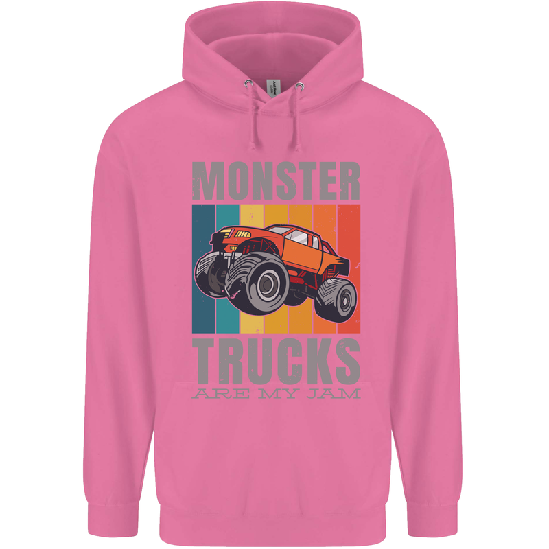 Monster Trucks are My Jam Mens 80% Cotton Hoodie Azelea