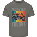 Monster Trucks are My Jam Mens Cotton T-Shirt Tee Top Charcoal