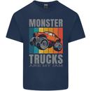 Monster Trucks are My Jam Mens Cotton T-Shirt Tee Top Navy Blue