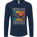 Monster Trucks are My Jam Mens Long Sleeve T-Shirt Navy Blue
