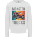 Monster Trucks are My Jam Mens Sweatshirt Jumper White