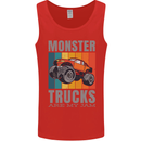 Monster Trucks are My Jam Mens Vest Tank Top Red