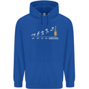Months to Christmas Funny Xmas Childrens Kids Hoodie Royal Blue