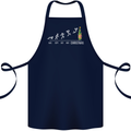 Months to Christmas Funny Xmas Cotton Apron 100% Organic Navy Blue