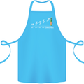 Months to Christmas Funny Xmas Cotton Apron 100% Organic Turquoise