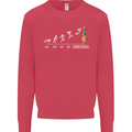 Months to Christmas Funny Xmas Kids Sweatshirt Jumper Heliconia