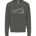 Months to Christmas Funny Xmas Kids Sweatshirt Jumper Storm Grey