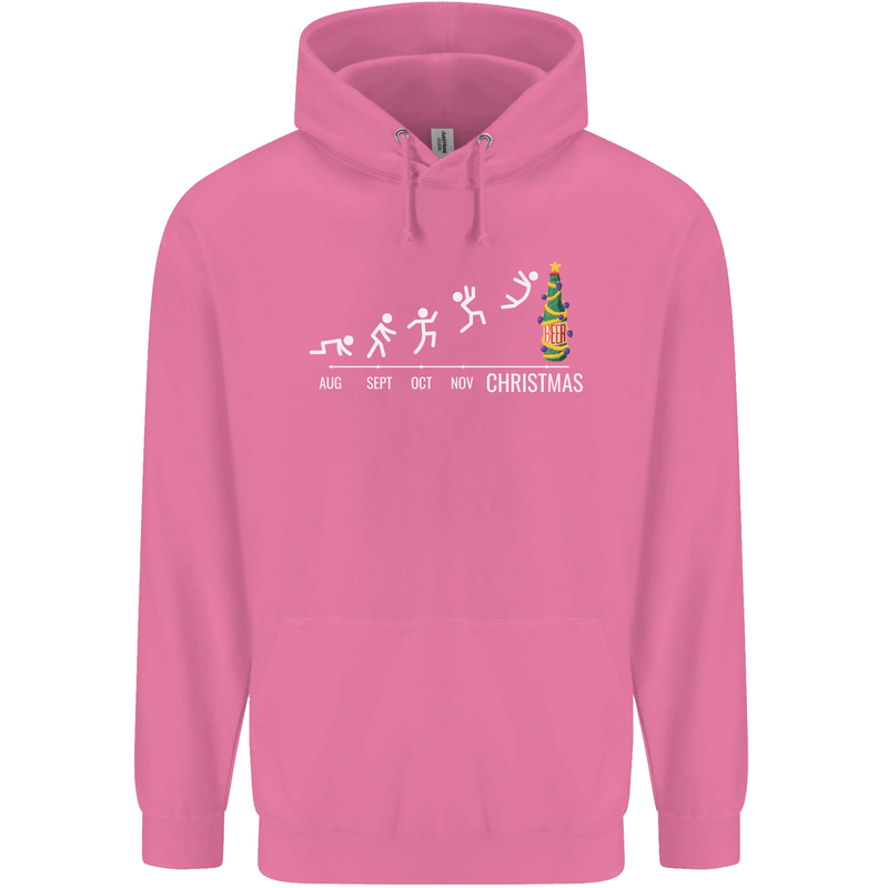 Months to Christmas Funny Xmas Mens 80% Cotton Hoodie Azelea