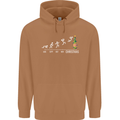 Months to Christmas Funny Xmas Mens 80% Cotton Hoodie Caramel Latte