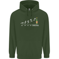 Months to Christmas Funny Xmas Mens 80% Cotton Hoodie Forest Green