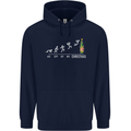 Months to Christmas Funny Xmas Mens 80% Cotton Hoodie Navy Blue