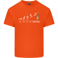 Months to Christmas Funny Xmas Mens Cotton T-Shirt Tee Top Orange