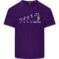 Months to Christmas Funny Xmas Mens Cotton T-Shirt Tee Top Purple