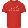 Months to Christmas Funny Xmas Mens Cotton T-Shirt Tee Top Red