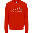 Months to Christmas Funny Xmas Mens Sweatshirt Jumper Bright Red
