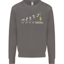 Months to Christmas Funny Xmas Mens Sweatshirt Jumper Charcoal