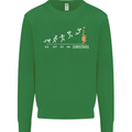 Months to Christmas Funny Xmas Mens Sweatshirt Jumper Irish Green