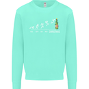 Months to Christmas Funny Xmas Mens Sweatshirt Jumper Peppermint
