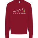 Months to Christmas Funny Xmas Mens Sweatshirt Jumper Red