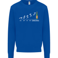 Months to Christmas Funny Xmas Mens Sweatshirt Jumper Royal Blue
