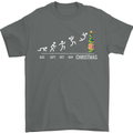 Months to Christmas Funny Xmas Mens T-Shirt 100% Cotton Charcoal