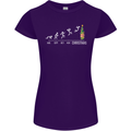 Months to Christmas Funny Xmas Womens Petite Cut T-Shirt Purple