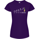 Months to Christmas Funny Xmas Womens Petite Cut T-Shirt Purple