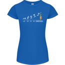 Months to Christmas Funny Xmas Womens Petite Cut T-Shirt Royal Blue