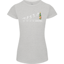 Months to Christmas Funny Xmas Womens Petite Cut T-Shirt Sports Grey