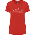 Months to Christmas Funny Xmas Womens Wider Cut T-Shirt Red