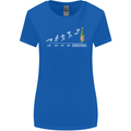 Months to Christmas Funny Xmas Womens Wider Cut T-Shirt Royal Blue