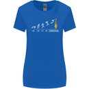 Months to Christmas Funny Xmas Womens Wider Cut T-Shirt Royal Blue