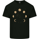 Moon Phases Eclipse Full Moon Supermoon Kids T-Shirt Childrens Black