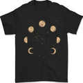 Moon Phases Eclipse Full Moon Supermoon Mens T-Shirt 100% Cotton Black