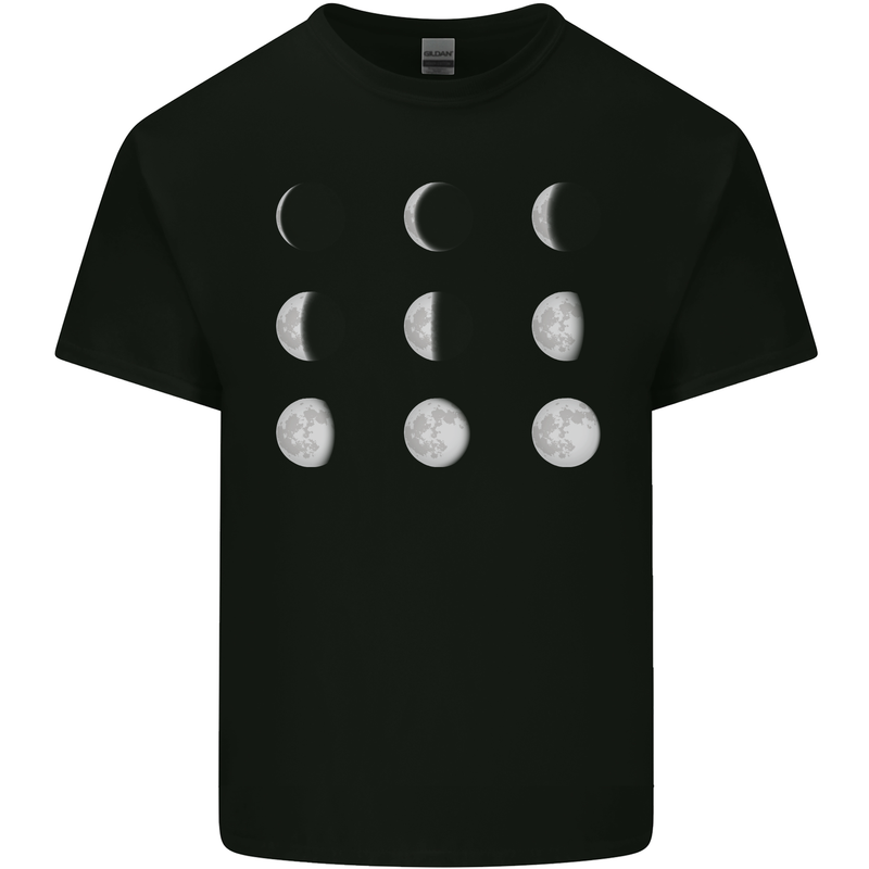 Moon Phases Full Moon Eclipse Supermoon Kids T-Shirt Childrens Black