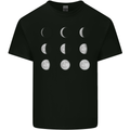 Moon Phases Full Moon Eclipse Supermoon Mens Cotton T-Shirt Tee Top Black