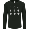 Moon Phases Full Moon Eclipse Supermoon Mens Long Sleeve T-Shirt Black