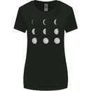 Moon Phases Full Moon Eclipse Supermoon Womens Wider Cut T-Shirt Black