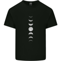 Moon Phases Supermoon Eclipse Full Moon Mens Cotton T-Shirt Tee Top Black