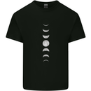 Moon Phases Supermoon Eclipse Full Moon Mens Cotton T-Shirt Tee Top Black