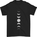 Moon Phases Supermoon Eclipse Full Moon Mens T-Shirt 100% Cotton Black