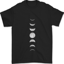 Moon Phases Supermoon Eclipse Full Moon Mens T-Shirt 100% Cotton Black