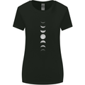 Moon Phases Supermoon Eclipse Full Moon Womens Wider Cut T-Shirt Black