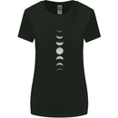 Moon Phases Supermoon Eclipse Full Moon Womens Wider Cut T-Shirt Black