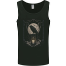 Moon & Crow Gothic Goth Vikings Skull Raven Mens Vest Tank Top Black