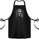 Moonlit Grizzly Bear In the Wilderness Cotton Apron 100% Organic Black